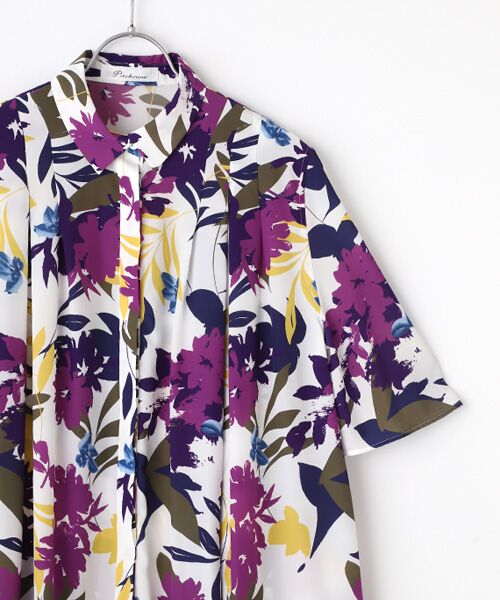 TABASA / タバサ ロング・マキシ丈ワンピース | ボタニカルプリントワンピース | 詳細2