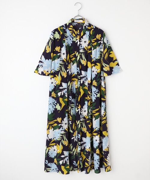 TABASA / タバサ ロング・マキシ丈ワンピース | ボタニカルプリントワンピース | 詳細11