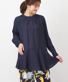 ドビーリネンブラウス