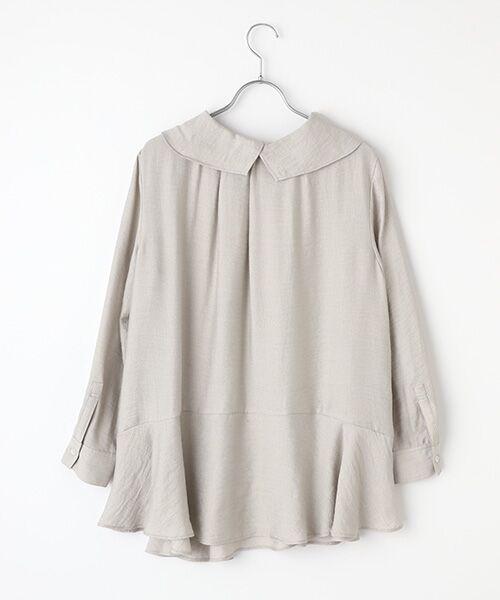 TABASA / タバサ シャツ・ブラウス | ドビーリネンブラウス | 詳細1
