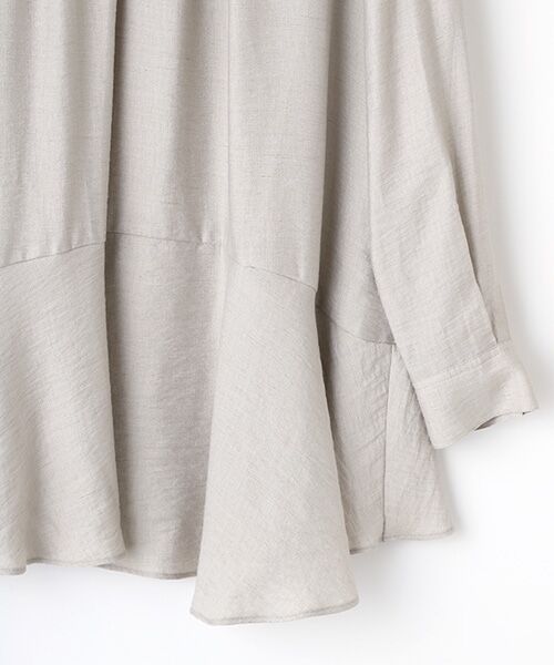 TABASA / タバサ シャツ・ブラウス | ドビーリネンブラウス | 詳細3