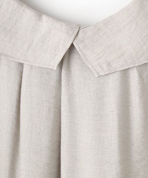 TABASA / タバサ シャツ・ブラウス | ドビーリネンブラウス | 詳細4