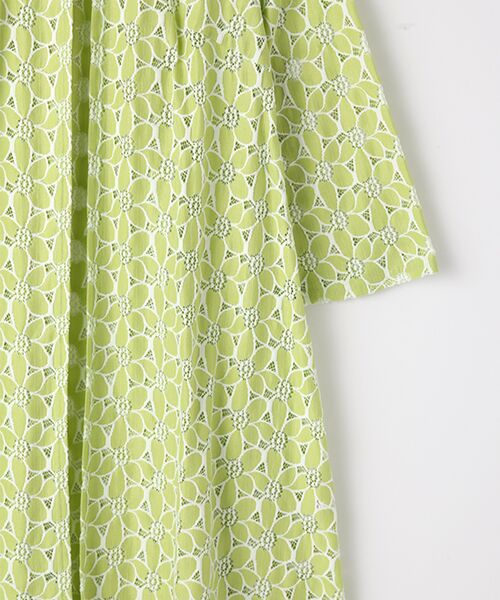 TABASA / タバサ その他アウター | バイカラーフラワーレースコート | 詳細4