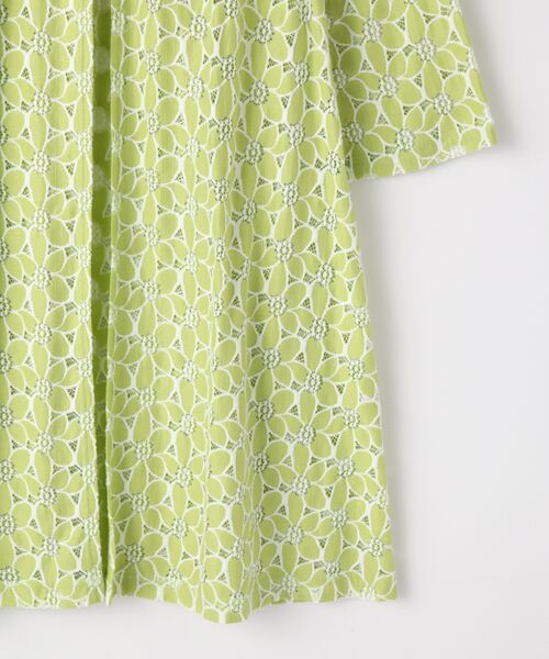 TABASA / タバサ その他アウター | バイカラーフラワーレースコート | 詳細5