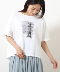 MerciプリントTシャツ