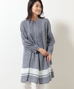 TABASA / タバサ ミニ丈・ひざ丈ワンピース | コットンカディボーダーワンピース