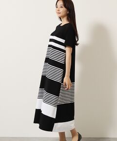 TABASA / タバサ ロング・マキシ丈ワンピース | シルケット天竺ボーダーワンピース