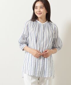 TABASA / タバサ チュニック | シャーリングストライプチュニック