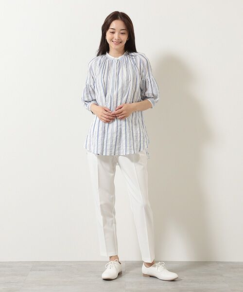 TABASA / タバサ チュニック | シャーリングストライプチュニック | 詳細5