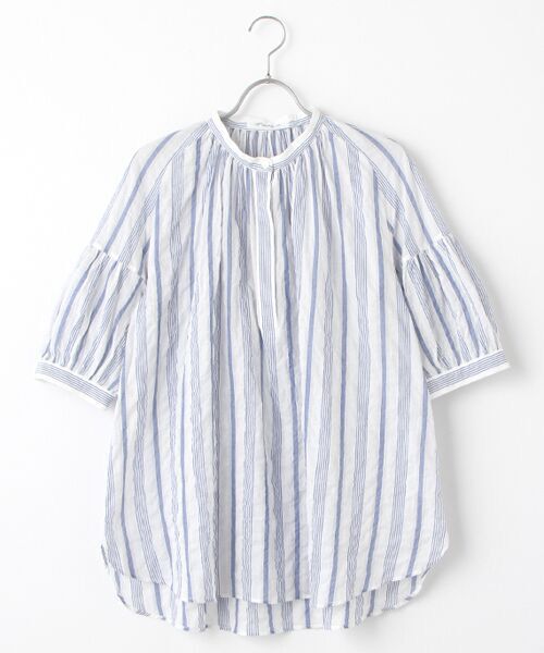 TABASA / タバサ チュニック | シャーリングストライプチュニック | 詳細6