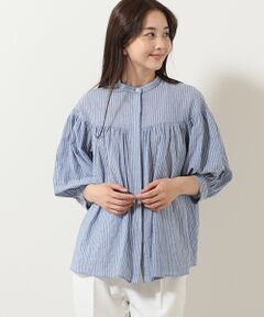 TABASA / タバサ シャツ・ブラウス | シャーリングストライプブラウス