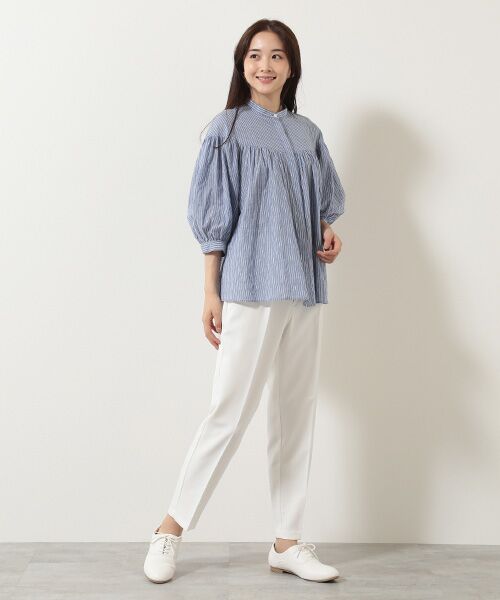 TABASA / タバサ シャツ・ブラウス | シャーリングストライプブラウス | 詳細3