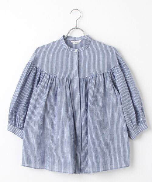 TABASA / タバサ シャツ・ブラウス | シャーリングストライプブラウス | 詳細4