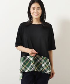 TABASA / タバサ チュニック | マドラスチェックイレギュラーヘムチュニック