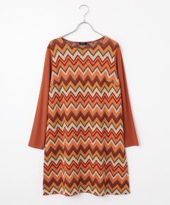 TABASA / タバサ チュニック | ウェーブジャガードチュニック