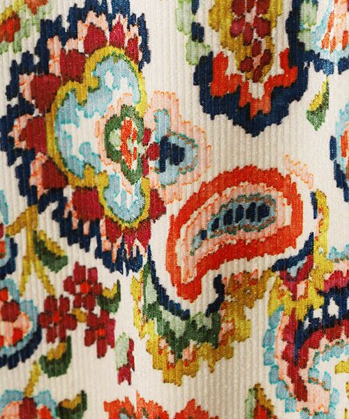 TABASA / タバサ チュニック | ピケベロア×ペイズリープリントチュニック | 詳細10