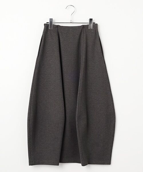 TABASA / タバサ ロング・マキシ丈スカート | ラグウォームポンチスカート（チャコール）