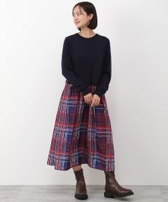 LAURENT CHECK×ニットワンピース