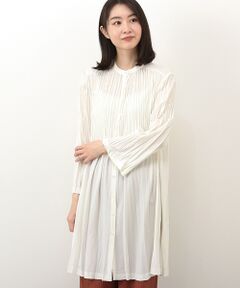 TABASA / タバサ チュニック | デシンワッシャー消しプリーツチュニック