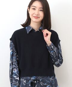 TABASA / タバサ ベスト | 片畦編みベスト