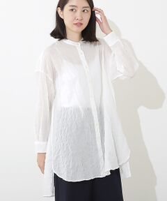 TABASA / タバサ チュニック | シャーリングシャンブレーシャツチュニック