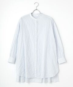 TABASA / タバサ チュニック | シャーリングストライプシャツチュニック