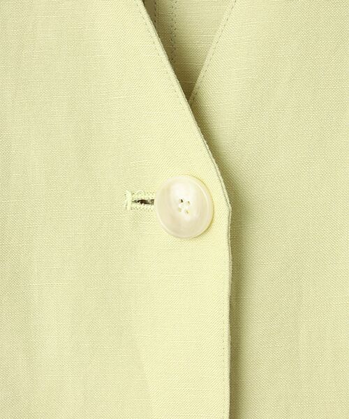 TABASA / タバサ ベスト | リネンイージークロスベスト | 詳細5