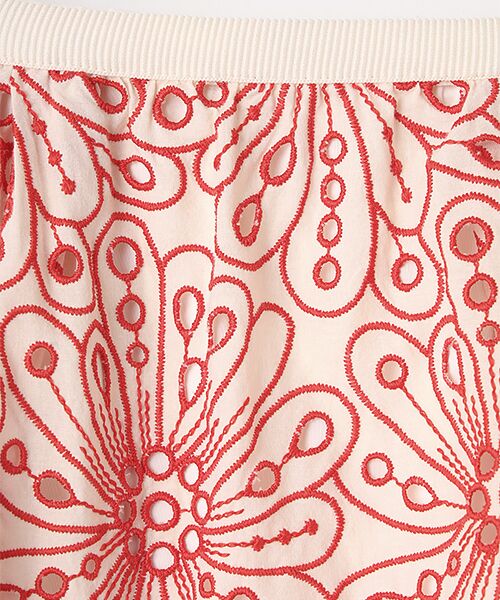 TABASA / タバサ ロング・マキシ丈スカート | フラワーカットワーク刺繍スカート | 詳細1