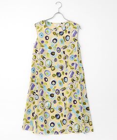 TABASA / タバサ ロング・マキシ丈ワンピース | ドロッププリントワンピース