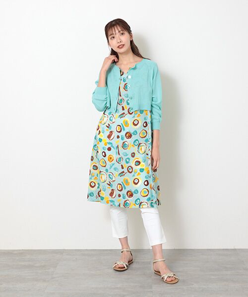 TABASA / タバサ ロング・マキシ丈ワンピース | ドロッププリントワンピース | 詳細7