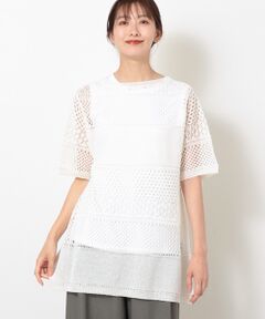 TABASA / タバサ チュニック | ギマメッシュボーダーチュニック