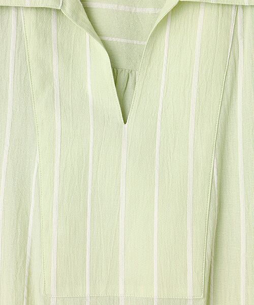 TABASA / タバサ ロング・マキシ丈ワンピース | ボイルドビーストライプワンピース | 詳細5