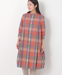 TABASA / タバサ ロング・マキシ丈ワンピース | マドラス風チェックワンピース