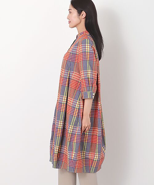 TABASA / タバサ ロング・マキシ丈ワンピース | マドラス風チェックワンピース | 詳細6