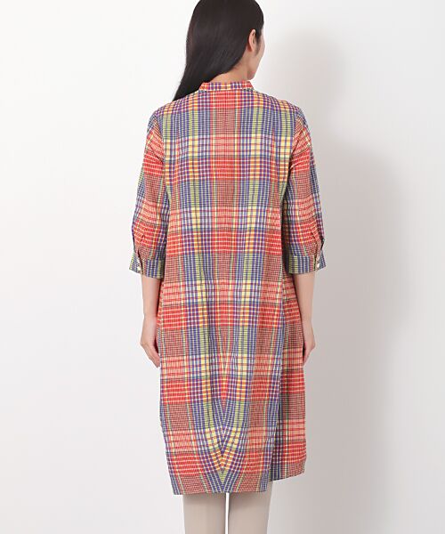 TABASA / タバサ ロング・マキシ丈ワンピース | マドラス風チェックワンピース | 詳細7