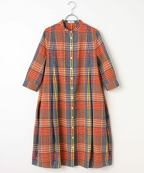 TABASA / タバサ ロング・マキシ丈ワンピース | マドラス風チェックワンピース | 詳細10