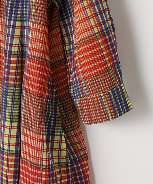 TABASA / タバサ ロング・マキシ丈ワンピース | マドラス風チェックワンピース | 詳細3