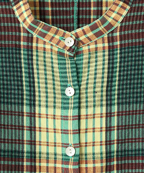 TABASA / タバサ ロング・マキシ丈ワンピース | マドラス風チェックワンピース | 詳細11