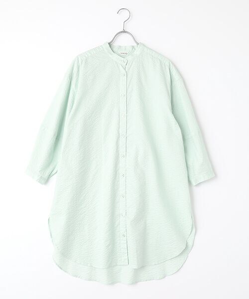 TABASA/タバサ ウェーブローンチュニック ライトグリーン F TABASA/タバサ ウェーブローンチュニック ライトグリーン F