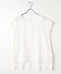 TABASA / タバサ シャツ・ブラウス | ブロックチェック塩縮プリントブラウス