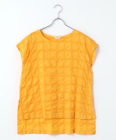 TABASA / タバサ シャツ・ブラウス | ブロックチェック塩縮プリントブラウス