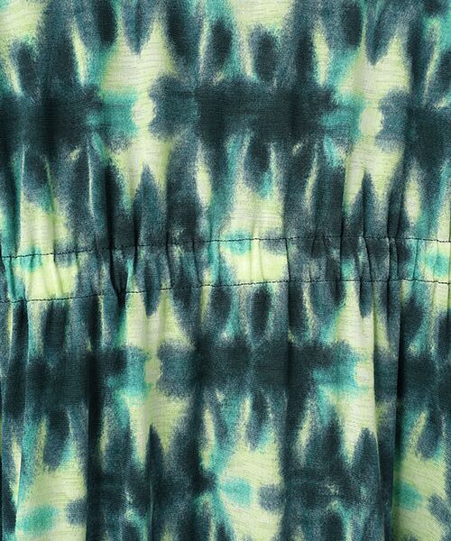 TABASA / タバサ ロング・マキシ丈ワンピース | スラブベア天竺×雪花絞りプリントワンピース | 詳細1