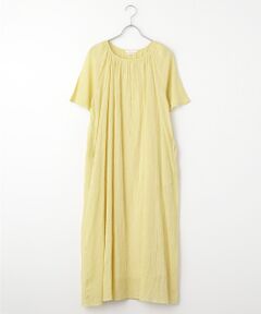 TABASA / タバサ ロング・マキシ丈ワンピース | 綿麻先染めボイルワッシャーワンピース