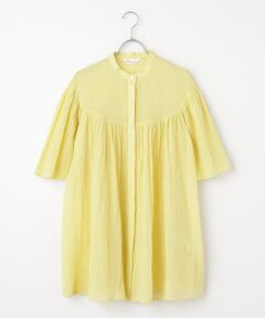 TABASA / タバサ チュニック | 綿麻先染めボイルワッシャーチュニック