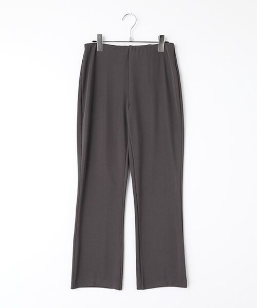 TABASA / タバサ その他パンツ | ストレッチリブミニフレアパンツ(グレー)