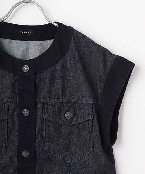 TABASA / タバサ ベスト | 6.5ozムラ糸デニムベスト | 詳細2