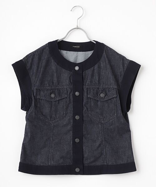 TABASA / タバサ ベスト | 6.5ozムラ糸デニムベスト | 詳細10