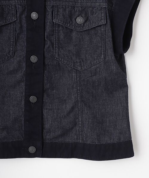 TABASA / タバサ ベスト | 6.5ozムラ糸デニムベスト | 詳細3