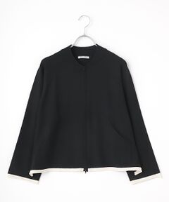 TABASA / タバサ カーディガン・ボレロ | アクリル/ウール混天竺ニットブルゾン