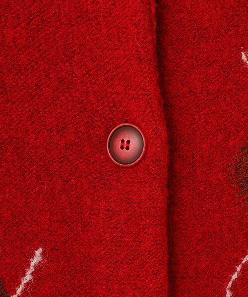 TABASA / タバサ カーディガン・ボレロ | アーガイル柄インターシャロングカーディガン | 詳細6